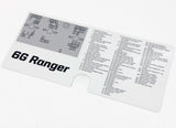 Acrylic Laser Series Fuse Box Lid Label Plate - 2024+ Ranger