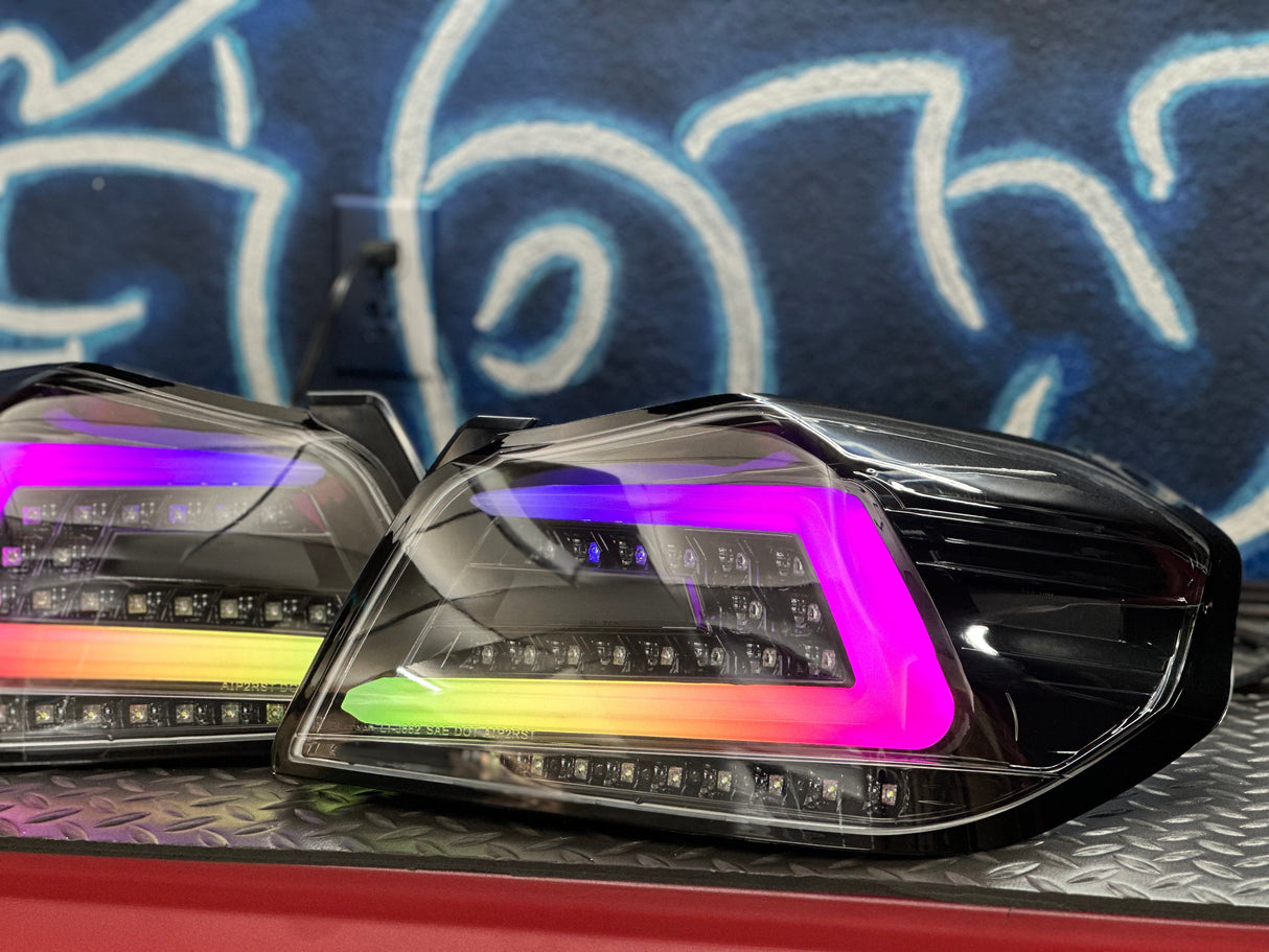 NTXGlow Black Spec D Color Shifting Tail Lights (2015-2021 Subaru WRX)