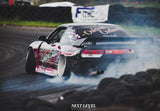 Tail Lights Nissan 240SX S13 Hatchback (89-94) w/ Center Trunk Light - Black or Red