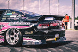 Tail Lights Nissan 240SX S13 Hatchback (89-94) w/ Center Trunk Light - Black or Red