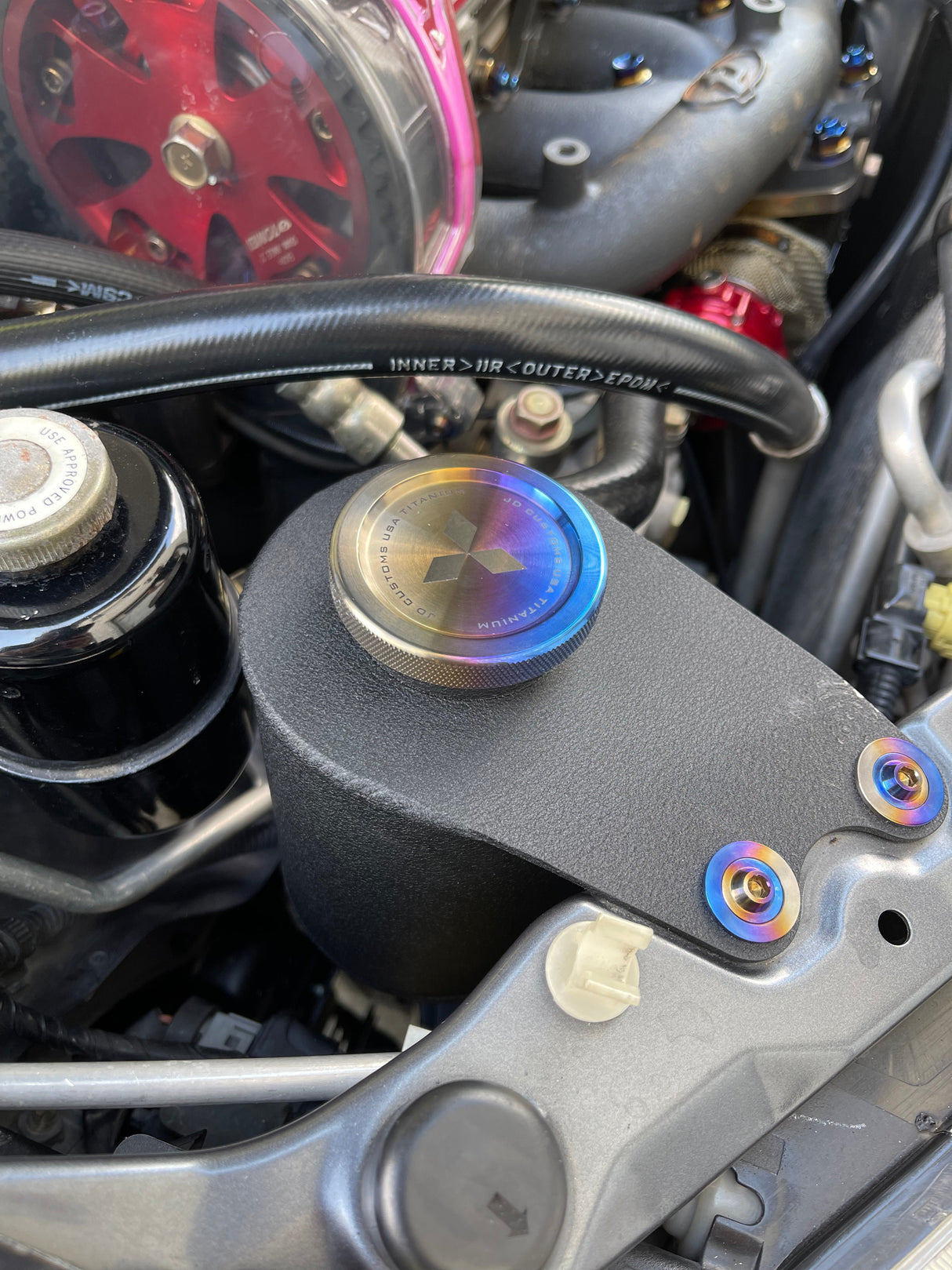 JDC Titanium Cap for JM Fab Tanks | Evo 7/8/9