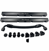 Z893 LS1 / LS6 -8AN high flow BLACK fuel rails w/ fittings & crossover hose for Corvette CTS Camaro