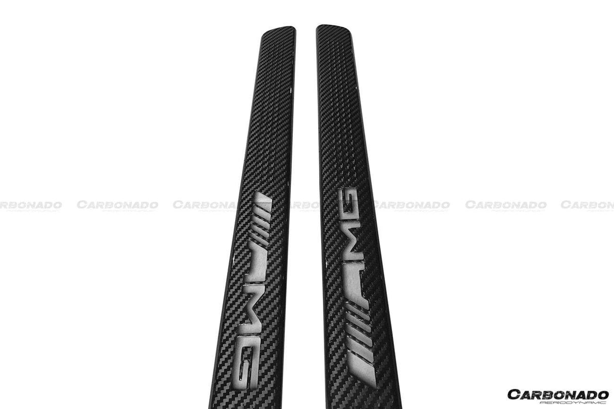 2014-2021 Mercedes Benz C217 S63  S65 AMG Coupe OE Style Dry Carbon Fiber Door Sills Steps Cover