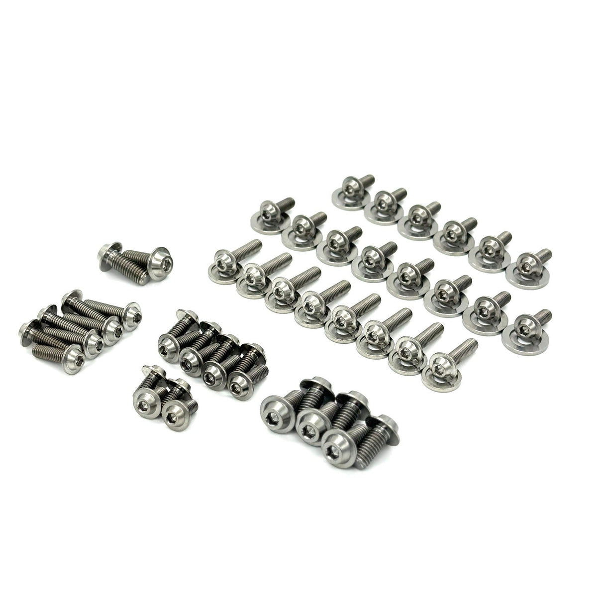 JDC Titanium Engine Bay Dress-Up Hardware Kit | Mitsubishi Evo 8/9