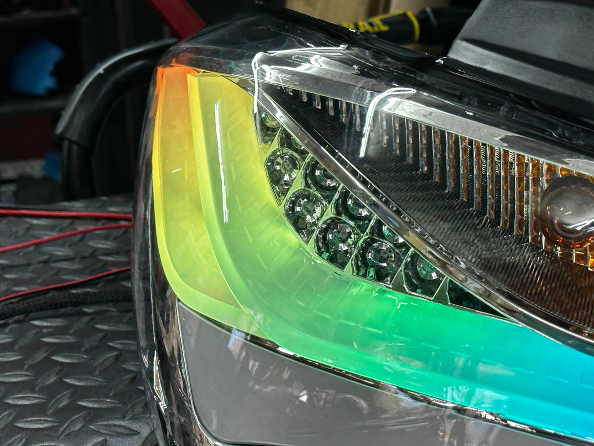 NTXGLOW clear RGB tail lights (10 - 16 hyundai genesis coupe) - eagle eyes