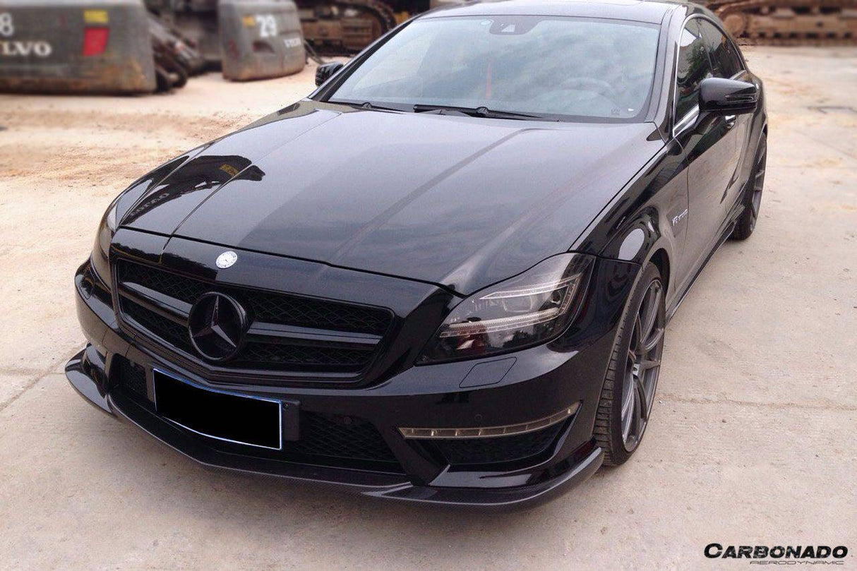2011-2013 Mercedes Benz W218 CLS63 AMG BKSS Style Carbon Fiber Front Lip