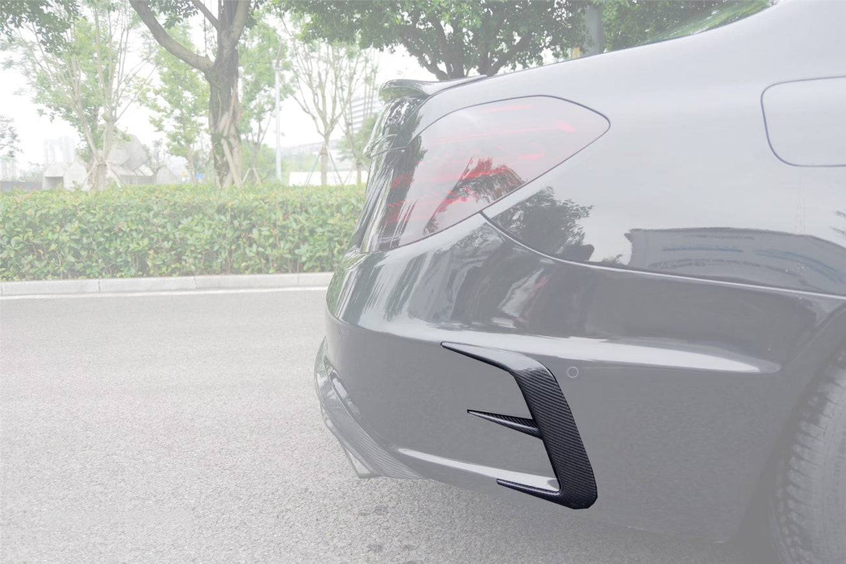 2017-2020 Mercedes Benz S63 AMG W222.2 Sedan MSY Style Carbon Fiber Rear Bumper Vents