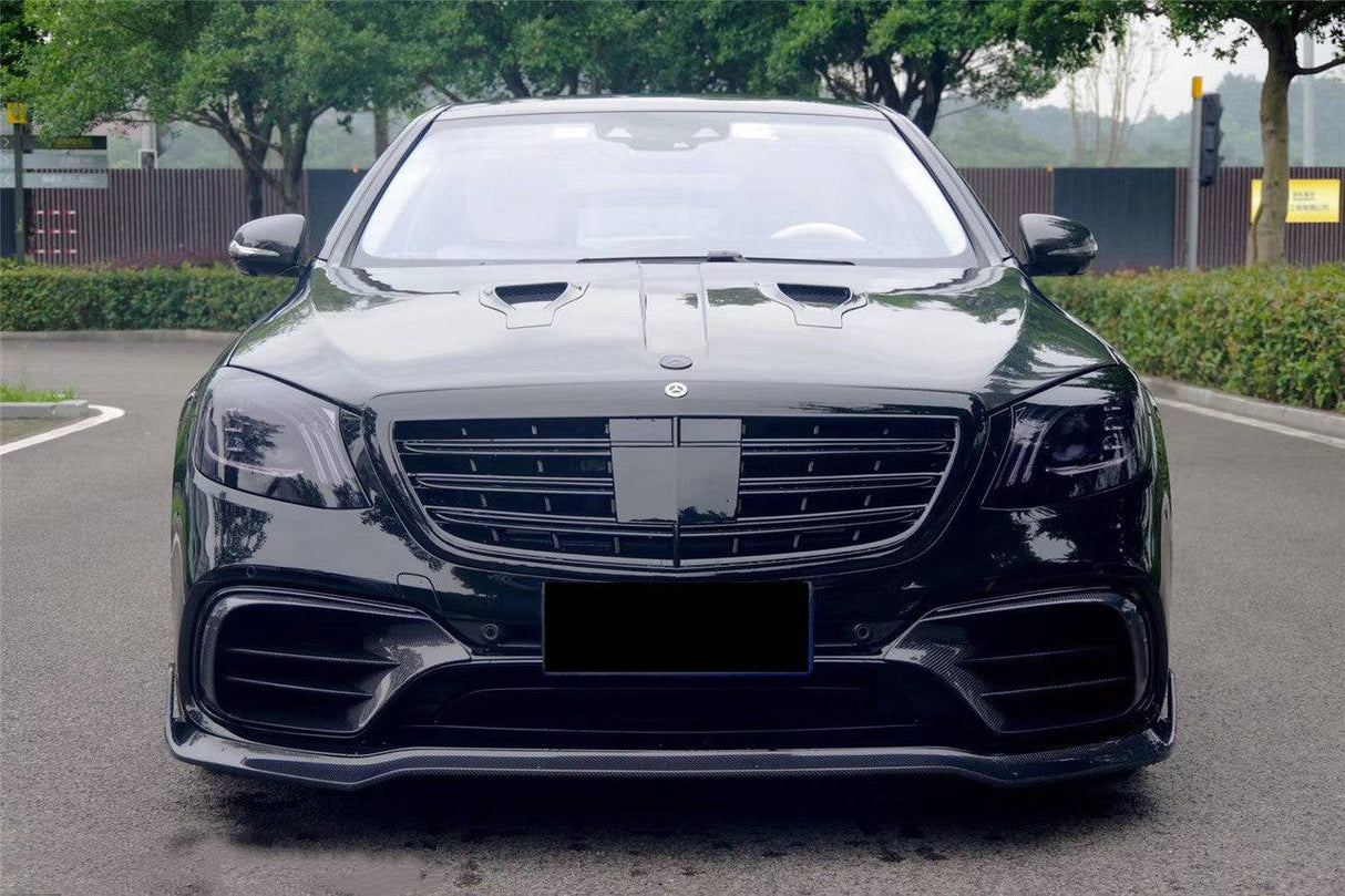 2017-2020 Mercedes Benz S63 W222 Sedan MSY Style Carbon Fiber Hood
