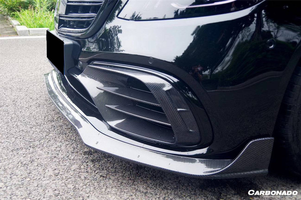 2017-2020 Mercedes Benz S63 AMG W222.2 Sedan MSY Style Carbon Fiber Front Lip