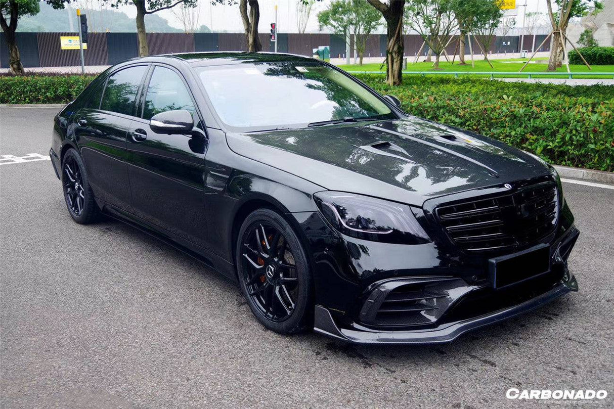 2017-2020 Mercedes Benz S63 AMG W222.2 Sedan MSY Style Carbon Fiber Front Lip
