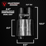 UNIVERSAL VALVED MUFFLER KIT