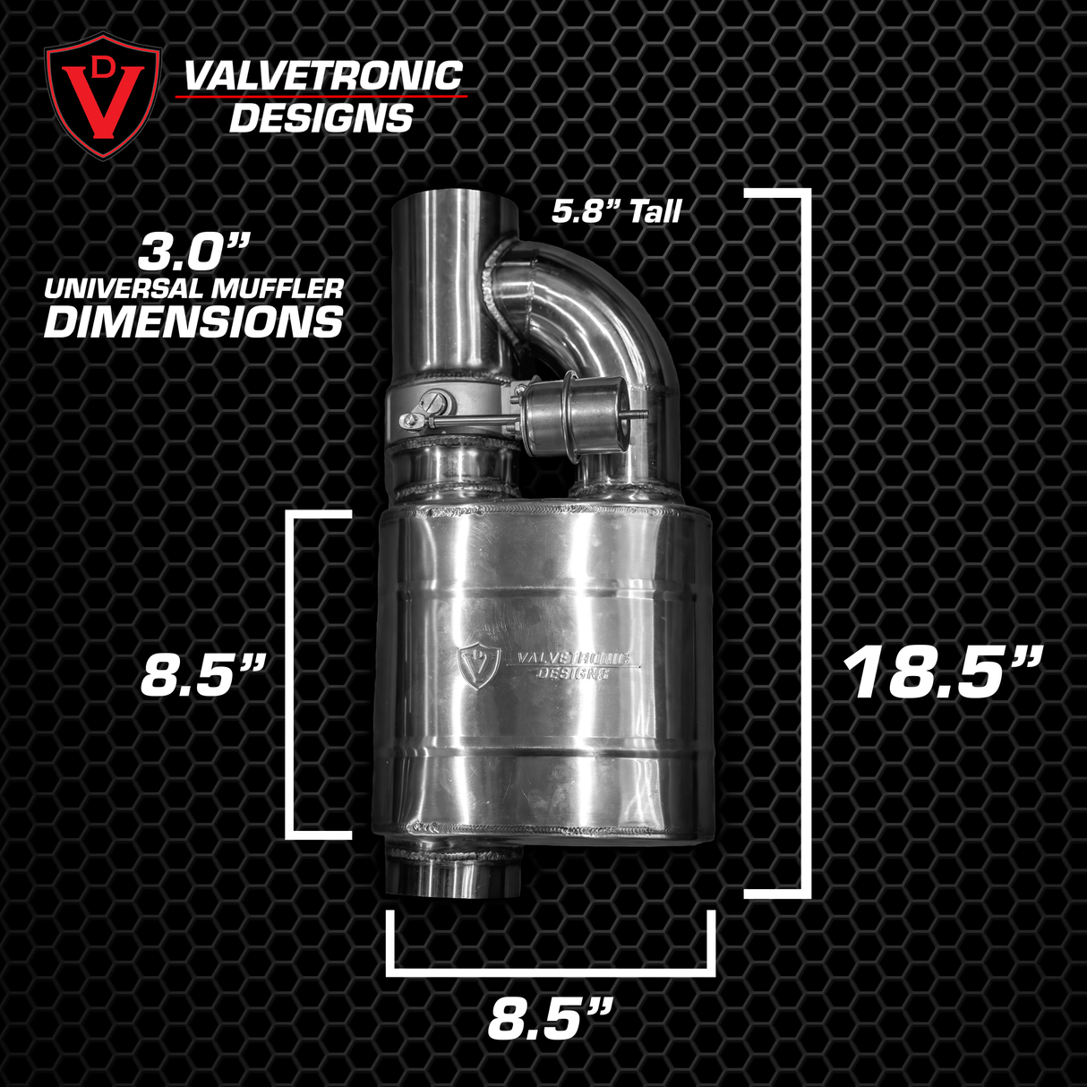 UNIVERSAL VALVED MUFFLER KIT