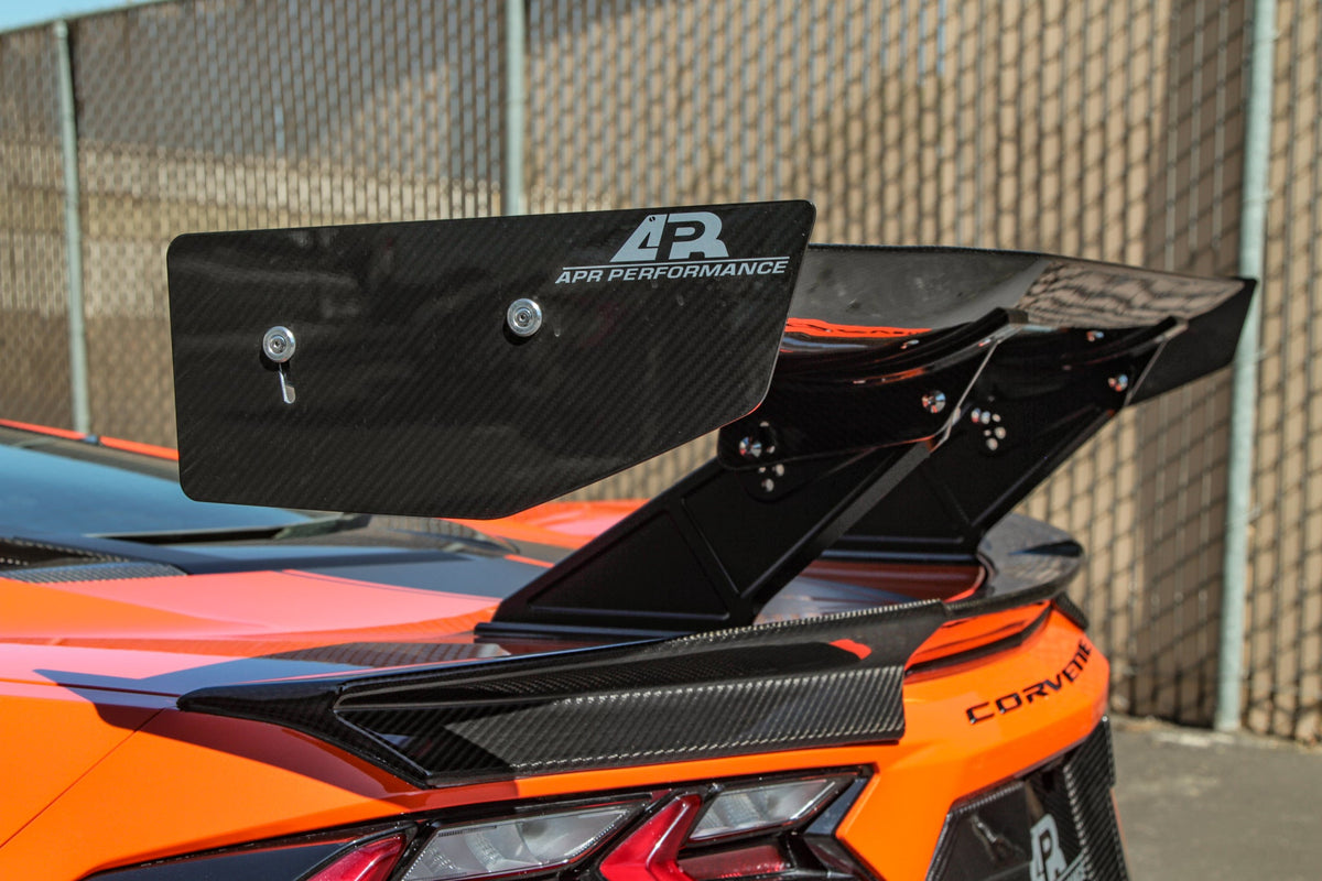 GTC-500 Carbon Fiber Adjustable Wing - Chevrolet C8 Corvette Convertible