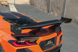 GTC-500 Carbon Fiber Adjustable Wing - Chevrolet C8 Corvette Convertible