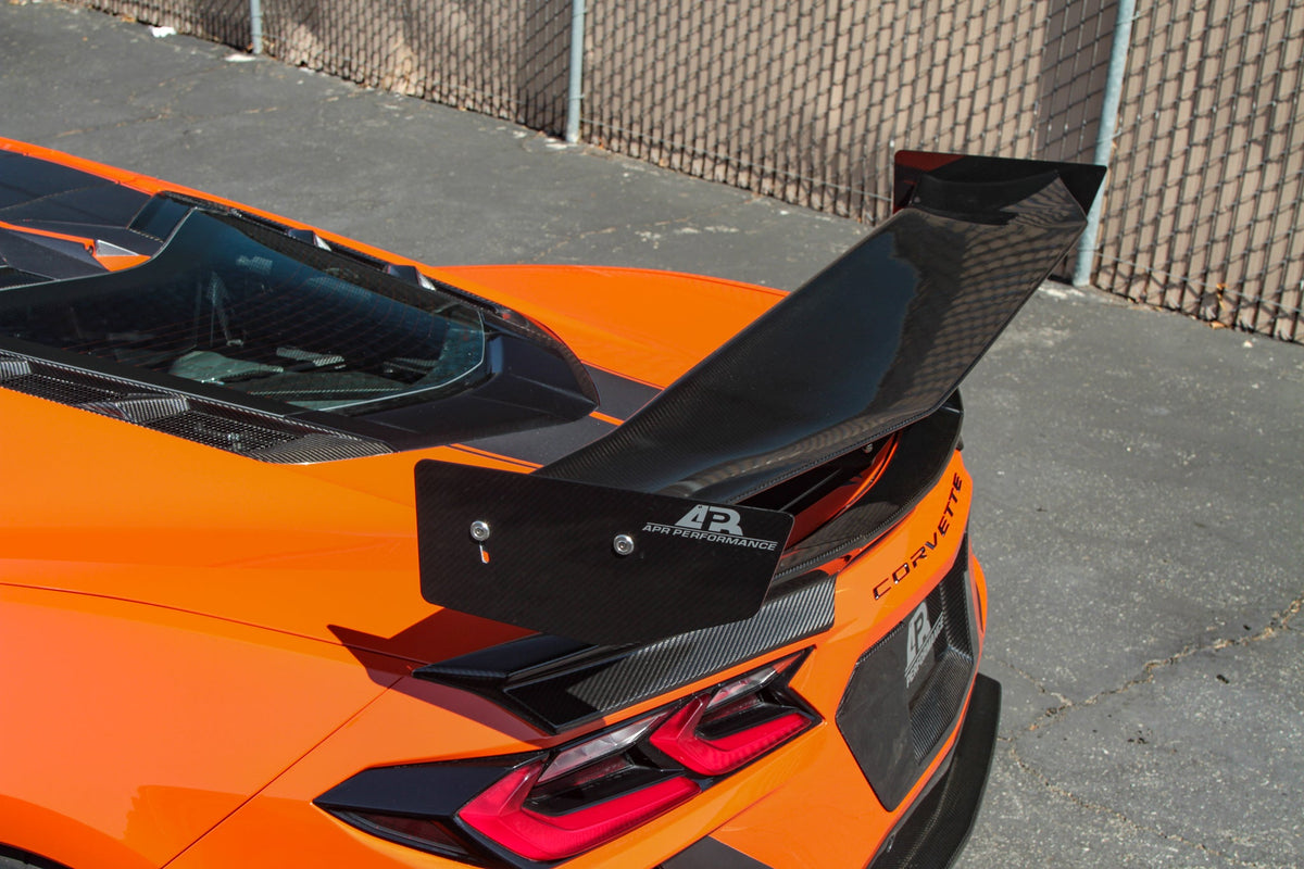 Chevrolet Corvette C8 Stingray Z51 GTC-500 Carbon Fiber Adjustable Wing