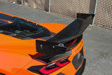 GTC-500 Carbon Fiber Adjustable Wing - Chevrolet C8 Corvette Convertible