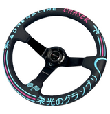 Leather 350mm Steering Wheel + Hub Adapter Kit For BMW E46 M3 316 318 320 323 325 328 330