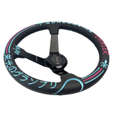 Leather 350mm Steering Wheel + Hub Adapter Kit For BMW E46 M3 316 318 320 323 325 328 330
