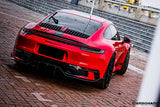 2019-2024 Porsche 911 992 Carrera Targa Sport Design Bumper WP Style Dry Carbon Fiber Rear Lip