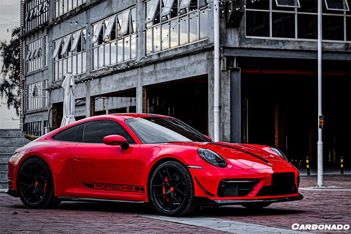 2019-2024 Porsche 911 992 Carrera Targa Sport Design Bumper WP Style Dry Carbon Fiber Front Lip