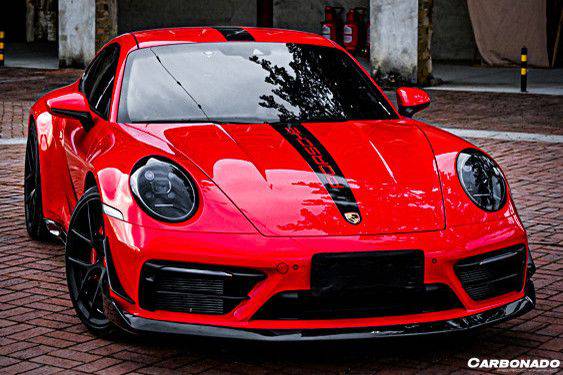 2019-2024 Porsche 911 992 Carrera Targa Sport Design Bumper WP Style Dry Carbon Fiber Front Lip