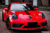 2019-2024 Porsche 911 992 Carrera Targa Sport Design Bumper WP Style Dry Carbon Fiber Front Lip