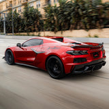 2020-2026 Corvette C8 Euro Smoke Style LED Taillights Amber Sequential Pair