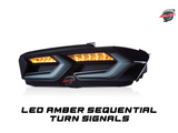 2019-2025 CHEVY CAMARO UMBRA LED TAILLIGHTS GLOSS BLACK/SMOKE LENS