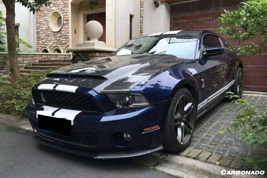 2010-2014 Ford Mustang GT500 Black Momba BC1 Style Hood
