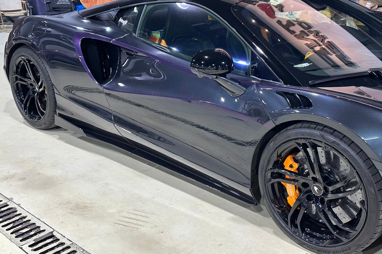 2023-UP McLaren Artura Coupe | Spider NVT Style Autoclave Carbon Fiber Side Skirts
