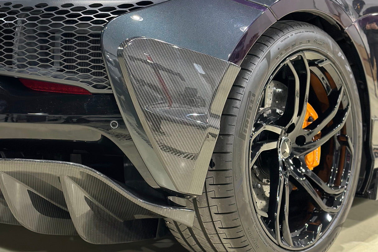 2023-UP McLaren Artura Coupe | Spider NVT Style Autoclave Carbon Fiber Rear Bumper Side Panels