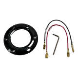 Quadro Flat Suede Steering Wheel + Short Hub Adapter Kit For Toyota Camry Corolla