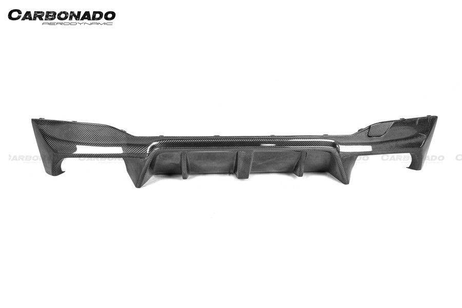 2018-2023 BMW F90 M5 D3 Style Carbon Fiber Rear Lip w/ Caps