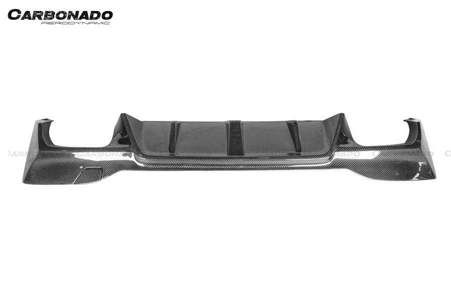 2018-2023 BMW F90 M5 D3 Style Carbon Fiber Rear Lip w/ Caps