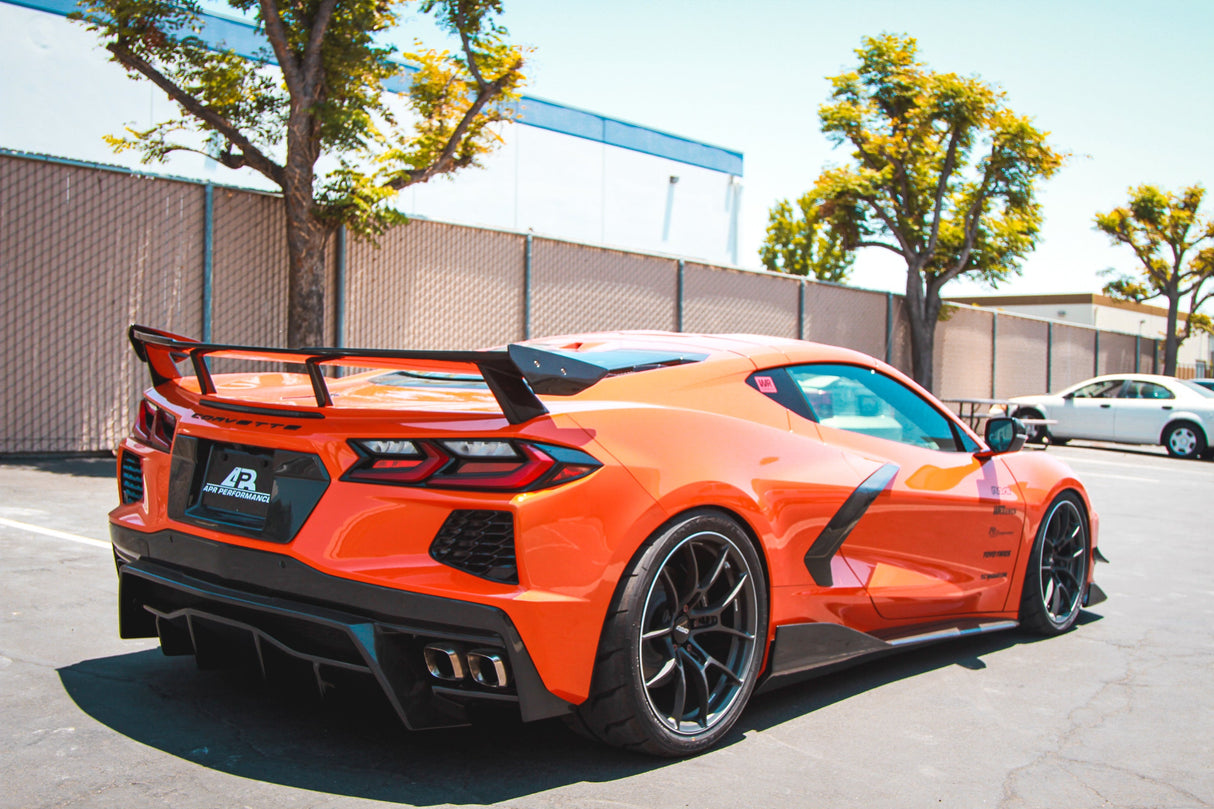Chevrolet Corvette C8 Carbon Fiber License Plate Backing