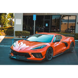 Chevrolet Corvette C8 Carbon Fiber Side Rocker Extensions/ Side Skirt