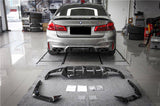 2018-2023 BMW F90 M5 D3 Style Carbon Fiber Rear Lip w/ Caps