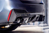 2018-2023 BMW F90 M5 D3 Style Carbon Fiber Rear Lip w/ Caps
