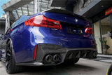 2018-2023 BMW F90 M5 D3 Style Carbon Fiber Rear Lip w/ Caps