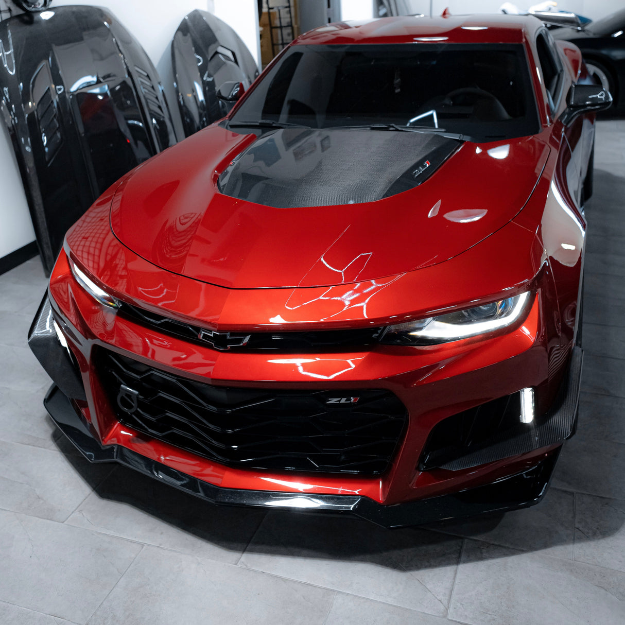 2010-2015 Gen 5 1LE/ZL1 Aftermarket Bumper Carbon Fiber Dive Planes Double Sided