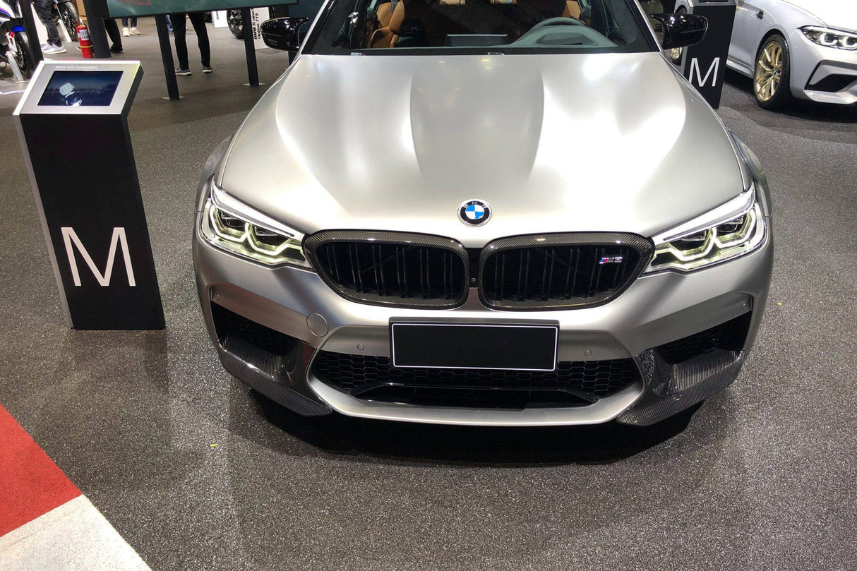 2018-2020 BMW F90 M5 And Competition MP Style Carbon Fiber Front Splitters (NOT LCI)