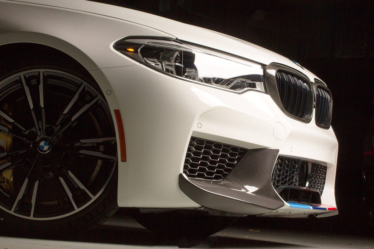 2018-2020 BMW F90 M5 And Competition MP Style Carbon Fiber Front Splitters (NOT LCI)
