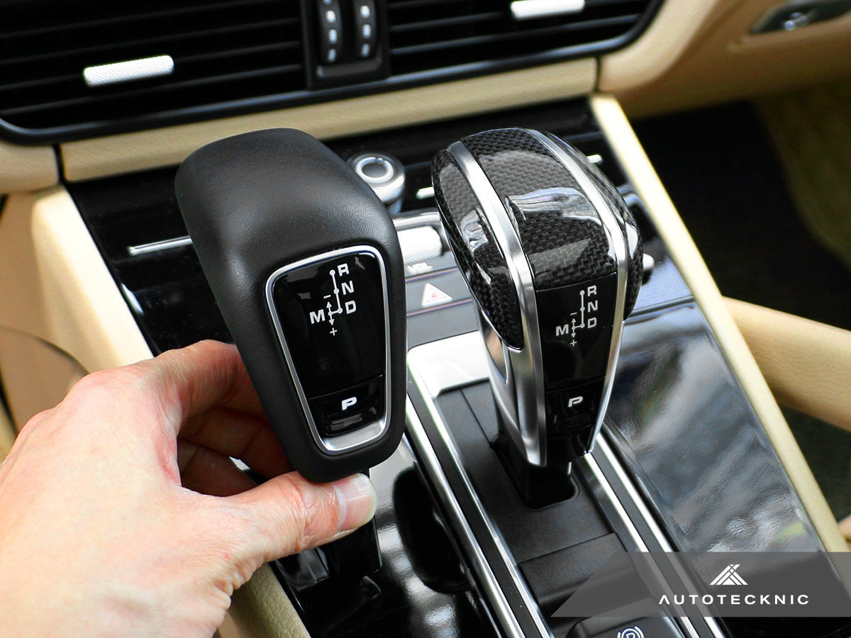 AutoTecknic Carbon Fiber Exclusive Design Shift Lever - Porsche 971 Panamera | 9Y0 Cayenne