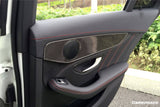 2015-2021 Mercedes Benz W205 C Class GLC X253 Carbon Fiber Interior Door Handle Cover Trim
