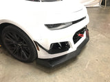 Carbon Fiber Front Bumper Canards- 2017 - 2024 Chevrolet Camaro ZL1