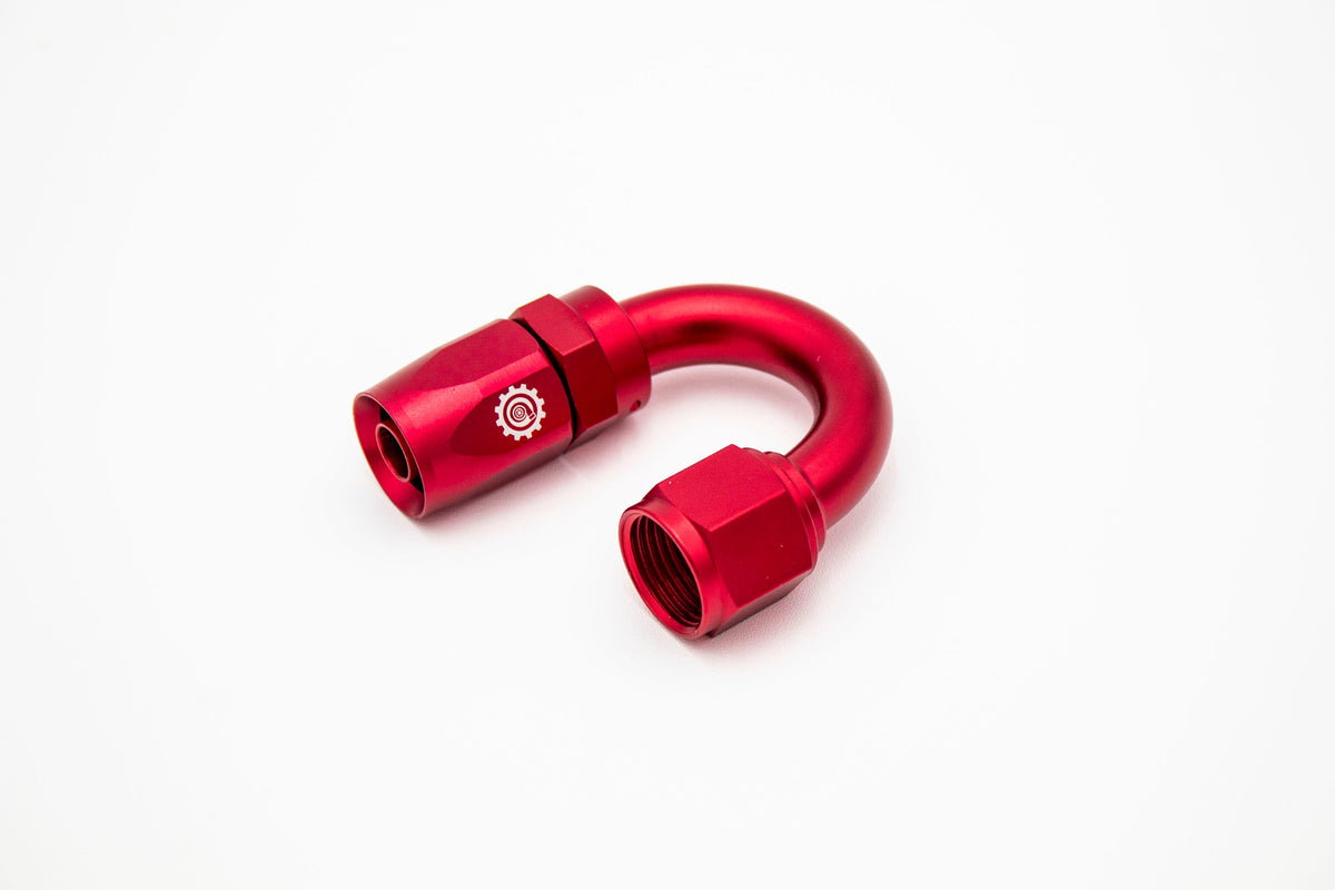 -10 AN 10AN 180 Degree Female Aluminum Hose End Fitting