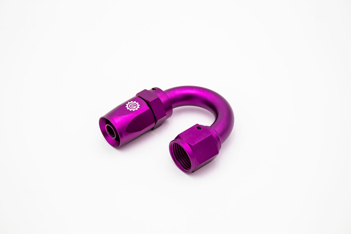 -10 AN 10AN 180 Degree Female Aluminum Hose End Fitting