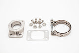 SS304 CNC Cast T3 to GT / GTX / G Series / Precision PTE Tial Turbo V-Band (VBand) Inlet Adapter Flange