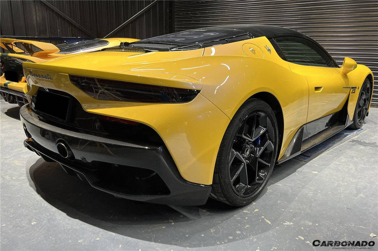 2020-UP Maserati MC20 MCPura OEM Style DRY Carbon Fiber Rear Lip Diffuser