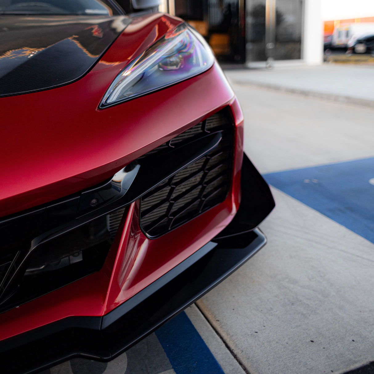 2020-2024 Corvette C8 Stingray Z06 Track Package 15pcs Full Conversion Front Bumper Body Kit